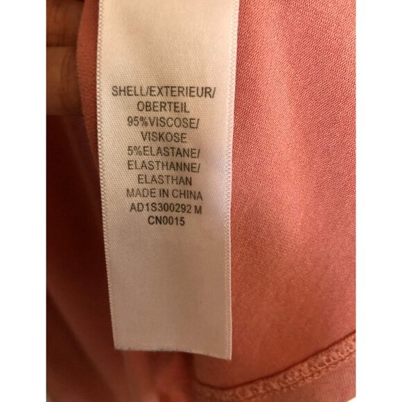 Adrianna Papell Embroidered Sharkbite Top Rose Pink Womens Medium Flowy Career - Picture 5 of 7